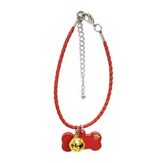 러블리펫 가죽 뼈다귀 강아지 목걸이 인식표, 레드, 1개 반려동물용품/펫티켓 산책용품 반품 최저가 7,810원