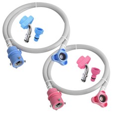 와이넷 전천후 세탁기호스 냉수 1.3m + 온수 1.3m 세트, 1세트 가전디지털/세탁기/건조기 반품 최저가 8,150원