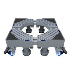 세탁기 받침대 더블프레임 4다리 4바퀴, 1개 가전디지털/세탁기/건조기 반품 최저가 15,980원