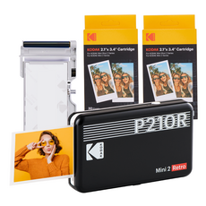 코닥 미니 2 레트로 포토프린터 휴대용 + 카트리지 68매 번들, P210R, Black 가전디지털/프린터/복합기 반품 최저가 113,760원
