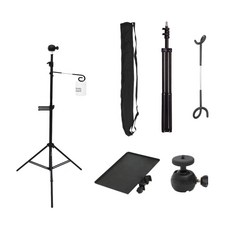 대한 캠핑 크레모아 호환 길이조절 돼지꼬리 랜턴 행어 블랙 + 폴대 거치대 + 라이트 스탠드 + 다용도 선반 + 볼헤드 세트, ST-7020-02, 1세트 가전디지털/카메라 반품 최저가 8,700원