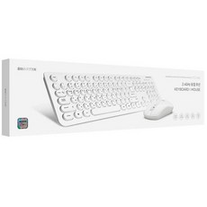 스마텍 레트로 무선 키보드 마우스 세트 STC-500, 키보드 (STC-210), 마우스 (SM-1100), 화이트, 일반형 가전디지털/키보드/마우스 반품 최저가 16,490원