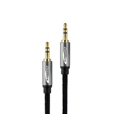 애니포트 메탈 프리미엄 스테레오 3.5 오디오 스피커 케이블 1m, 그레이, AP-STMM010M 가전디지털/음향기기 반품 최저가 4,260원