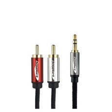 애니포트 메탈 프리미엄 스테레오 3.5 to 2RCA 오디오 스피커 케이블 3m, 그레이, AP-2R1ST030M 가전디지털/음향기기 반품 최저가 4,240원