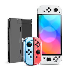 뷰씨 닌텐도 스위치 OLED 투명 하드 풀커버 케이스, 1개 가전디지털/게임 반품 최저가 4,690원