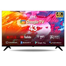 시티브 4K UHD 안드로이드 TV, 108cm(43인치), MR4304GGPT PREMIUM, 스탠드형, 자가설치 가전디지털/TV/영상가전 반품 최저가 298,290원