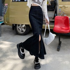 페이퍼먼츠 하이웨스트 머메이드 절개라인 롱 스커트 01247 패션의류/잡화/여성패션 반품 최저가 19,930원