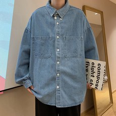 옷장 필수 스티치 포켓 루즈핏 청남방 베이직 셔츠 패션의류/잡화/남녀 공용 의류 반품 최저가 11,460원