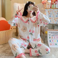 에스텔라 임산부 곰돌이 패턴 프릴 잠옷 패션의류/잡화/속옷/잠옷 반품 최저가 9,940원