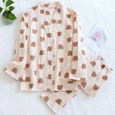 베어 패턴 파자마 세트 패션의류/잡화/속옷/잠옷 반품 최저가 30,120원