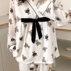 민성컴퍼니 리본 임산부 수유잠옷 상하의 세트 패션의류/잡화/속옷/잠옷 반품 최저가 58,760원