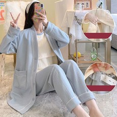 에스텔라 귀여운 디자인 임산부 잠옷 상하 3종 세트 PJM404 패션의류/잡화/속옷/잠옷 반품 최저가 6,650원
