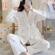 임산부 골지 퓨어체리 수유잠옷 상하의 세트 패션의류/잡화/속옷/잠옷 반품 최저가 31,360원