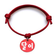 펫츠룩 굿모닝 레드 반려동물 목걸이 S + 알미늄원형 팬던트 M, 레드(달이), 1개 반려동물용품/펫티켓 산책용품 반품 최저가 3,600원