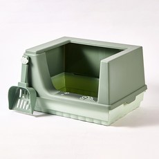 파스텔펫 고양이 사각 사막화방지 화장실 모래삽 세트, 그린, 1개 반려동물용품/고양이 용품 반품 최저가 18,680원