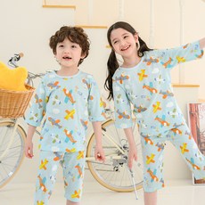 보누맘 남아용 통기성 7부 자가드 상하 내의 세트 패션의류/잡화/유아동패션 반품 최저가 4,500원