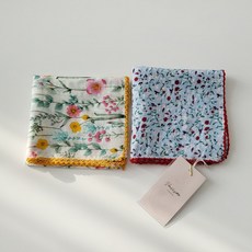 바비수 멜팅 플라워 손수건 스카프 2종 세트 패션의류/잡화/여성패션 반품 최저가 12,120원