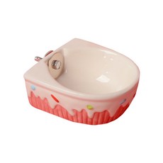 에이러블 B0235 틸릿 햄스터 세라믹 케이크 밥그릇 대, 핑크, 1개 반려동물용품/소동물/가축용품 반품 최저가 6,940원