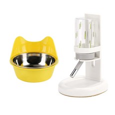 카르노코리아 높이조절 걸이형 급수기 + 식기 세트 FREE, 옐로우(식기), 1세트 반려동물용품/소동물/가축용품 반품 최저가 14,080원