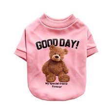 펫코노미 반려동물 곰돌이 기모 티셔츠, 핑크, 1개 undefined/undefined 반품 최저가 4,800원