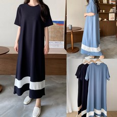 보리맘 유리 배색 빅사이즈 원피스 임부복 a633 패션의류/잡화/여성패션 반품 최저가 16,900원