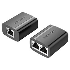 벤션 2 to 1 to 2 랜 연장 커플러 이중 커넥터, 블랙, 2개 가전디지털/PC주변기기 반품 최저가 7,730원