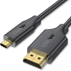 코드웨이 Micro HDMI to HDMI 2.0 케이블, 1개, 1m undefined/undefined 반품 최저가 5,120원