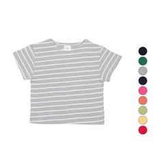 레인보우키즈 아동용 통기성 캔디 단가라 반팔 티셔츠 패션의류/잡화/유아동패션 반품 최저가 2,430원