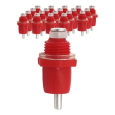 병아리 닭 디스펜서 급수기, 20개, 레드 반려동물용품/소동물/가축용품 반품 최저가 7,100원