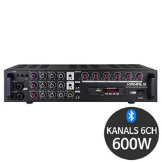 카날스 전문가용 개별볼륨조절 6채널 블루투스 파워 앰프 600W, EMA-600N 가전디지털/음향기기 반품 최저가 330,320원