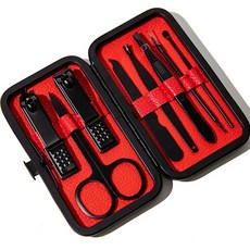 칼리오페 발톱 손톱깎이 8종 세트, 1세트, 블랙 + 레드 뷰티/네일 반품 최저가 4,100원