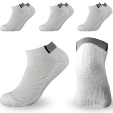 논슬립 스포츠 포인트 쿠션 단목 양말, 화이트, 4세트 패션의류/잡화/남성패션 반품 최저가 14,310원