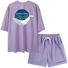 벤힛 남녀공용 빅사이즈 웨일 오버핏 반팔 + 반바지 트레이닝 세트 패션의류/잡화/남녀 공용 의류 반품 최저가 19,060원