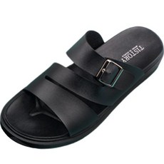 레트로무드 남성용 버클장식 세줄 스트랩 쿠션 슬리퍼 I-236 패션의류/잡화/남성패션 반품 최저가 14,800원