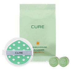 김정문알로에 라 센스 로에 큐어 아쿠아 마일드 쿨링 선쿠션 SPF50+ PA++++ 리필용 + 미니 2X 크림 3.5g x 2p 세트, 1세트 뷰티/메이크업 반품 최저가 10,820원
