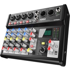 조이트론 6채널 방송용 마이크 오디오 인터페이스 믹서, AM60 가전디지털/1인방송 전문관 반품 최저가 87,120원