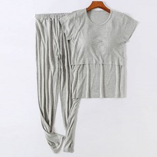 마켓A 솔리드 컬러 반팔 수유복 세트 패션의류/잡화/속옷/잠옷 반품 최저가 10,750원