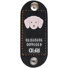 뽀시래기 강아지 동물등록 RFID 외장인식칩 가죽형 인식표, 32, 1개 반려동물용품/펫티켓 산책용품 반품 최저가 5,920원