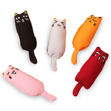 딩동펫 고양이 소프트 캣닢 냥페이스 인형 5종 세트, 블랙 + 레드 + 핑크 + 그레이 + 오렌지, 1세트 undefined/undefined 반품 최저가 7,310원