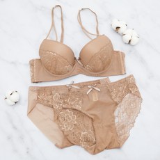 글램공감 여성용 빅사이즈 멘타인 와이어 브라 + 레이스팬티 + 누디 팬티 세트 패션의류/잡화/속옷/잠옷 반품 최저가 9,040원