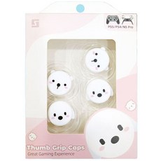 PS5 / PS4 / XBOX / NS PRO 긱쉐어 애니멀프렌즈 아날로그 스틱커버 + 갈림방지링 4p 세트, 아이스베어 앤 펭귄, 1세트 가전디지털/게임 반품 최저가 4,800원