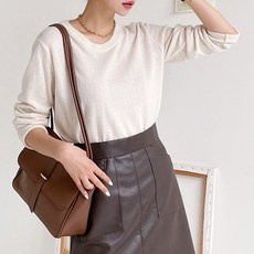 뜨개진 여성용 캐시 센트 라운드 니트 패션의류/잡화/여성패션 반품 최저가 21,900원