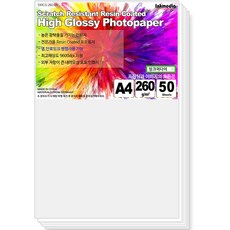 고광택 스크래치 저항 RC용지 인화지 포토용지 260g, A4, 50개 가전디지털/프린터/복합기 반품 최저가 15,690원