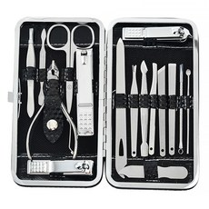 마켓A 휴대용 손톱깎이 16종 세트, 1세트, 블랙(케이스) 뷰티/네일 반품 최저가 6,450원