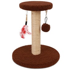 딩동펫 고양이 2in1 라운드 수직 기둥 스크래쳐, 브라운, 1개 반려동물용품/고양이 용품 반품 최저가 8,080원