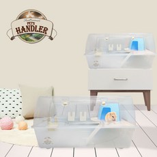 펫츠핸들러 와이드 리빙 2층 데크 소동물하우스 PH-F61, 1개, 블루 반려동물용품/소동물/가축용품 반품 최저가 35,150원