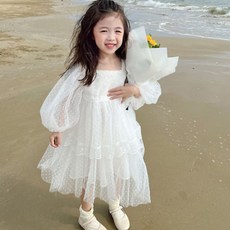 미소파파 여아용 신부 시스루 도트 드레스 패션의류/잡화/유아동패션 반품 최저가 6,500원