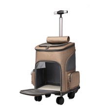 칠시 반려동물 캐리어 겸용 백팩, 브라운, 1개 반려동물용품/고양이 용품 반품 최저가 42,210원