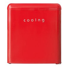 쿠잉전자 레트로 미니 냉장고 REF-S50R 43L, 퓨어레드 가전디지털/냉장고 반품 최저가 145,550원