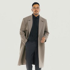 파이브엑스라지 남성용 빅사이즈 오버핏 노치트 빅 라펠 싱글 코트 패션의류/잡화/남성패션 반품 최저가 76,710원